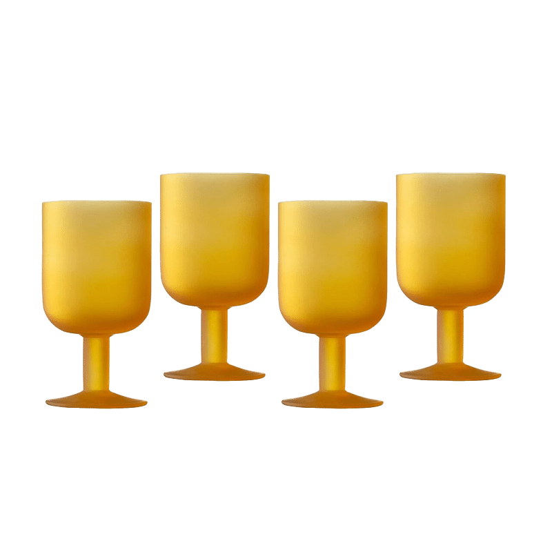 10oz Frosted Stemmed Goblet (4 Pack)