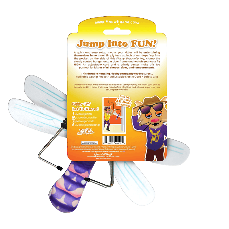 Jump 'N' Jamb Dragonfly Catnip Teaser Toy