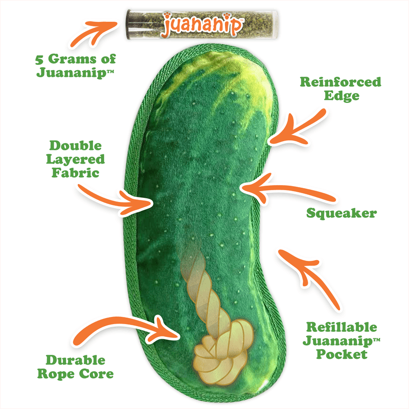 Tuffer Chewer Dill Pickle Refillable Dog Toy