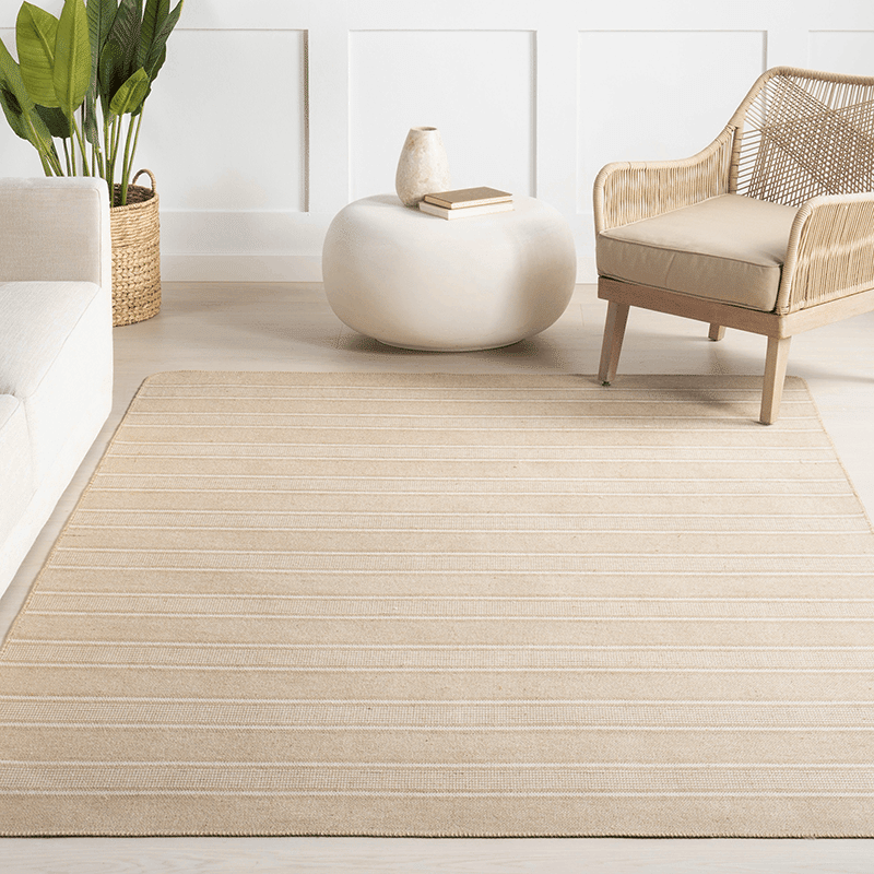 Anaya Striped Jute Area Rug