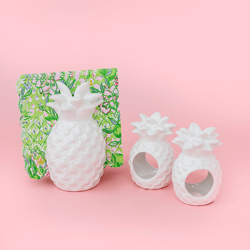 Scalloped Cocktail Napkins, Lime Feeling Good