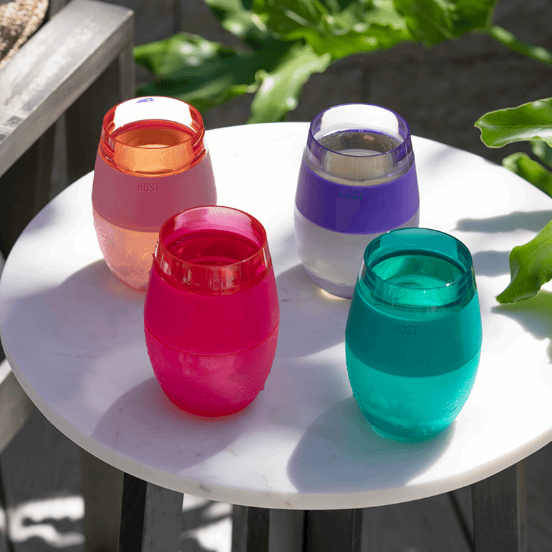 Wine Freeze Translucent Cooling Cups (Set of 4)