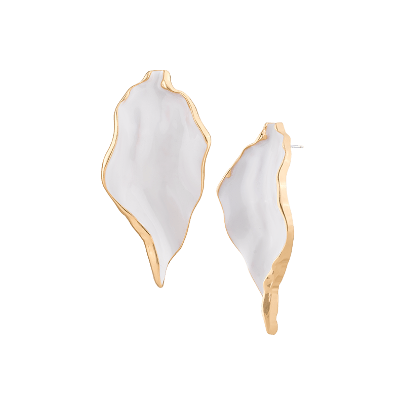 Irregular Iridescent Statement Earring