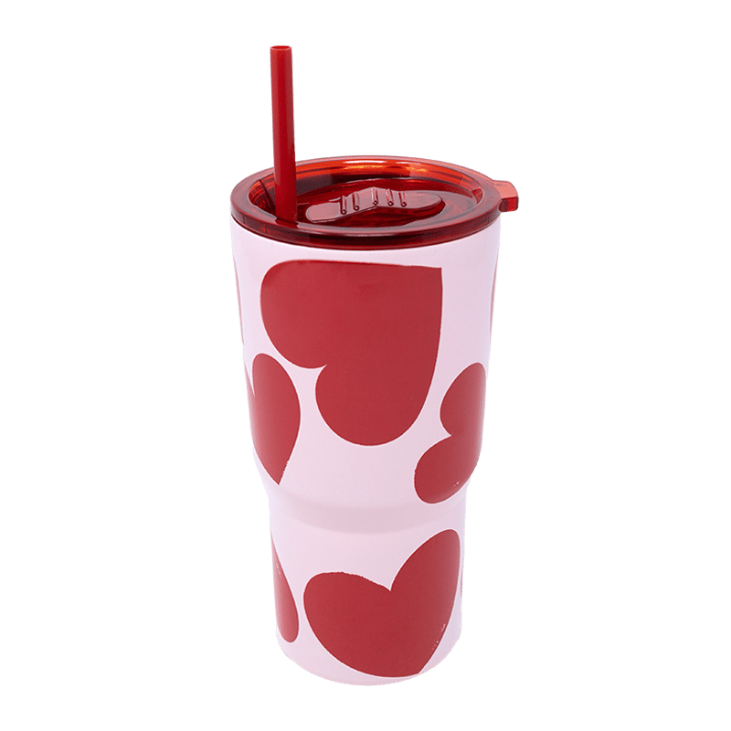 Stainless Steel 20 oz. Tumbler, Sweet Hearts