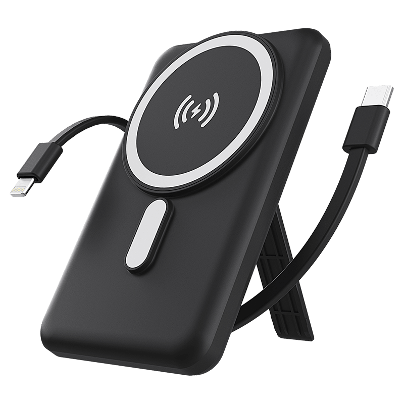 7200mAh MagSafe Power Bank with Built-In Cables