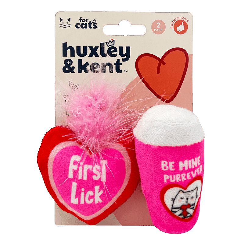 First Lick Heart & Be Mine Coffee 2PK Cat Toy