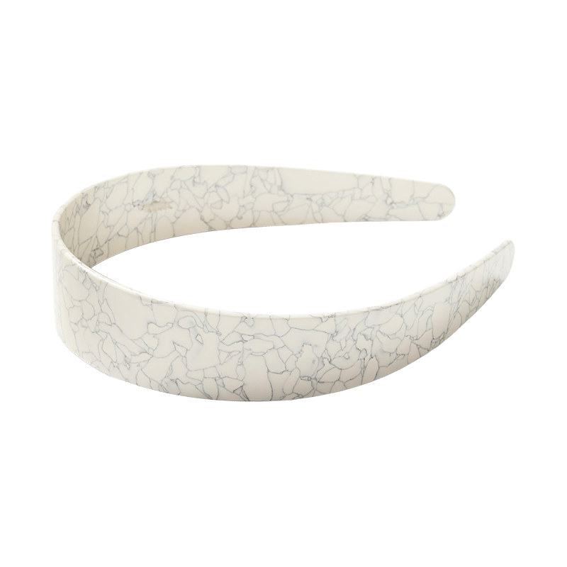 Wide Headband in Marble