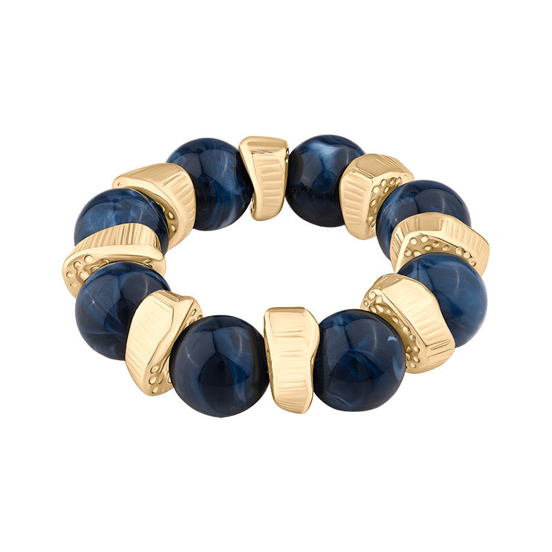 Large Acrylic Beaded Stretch Bracelet