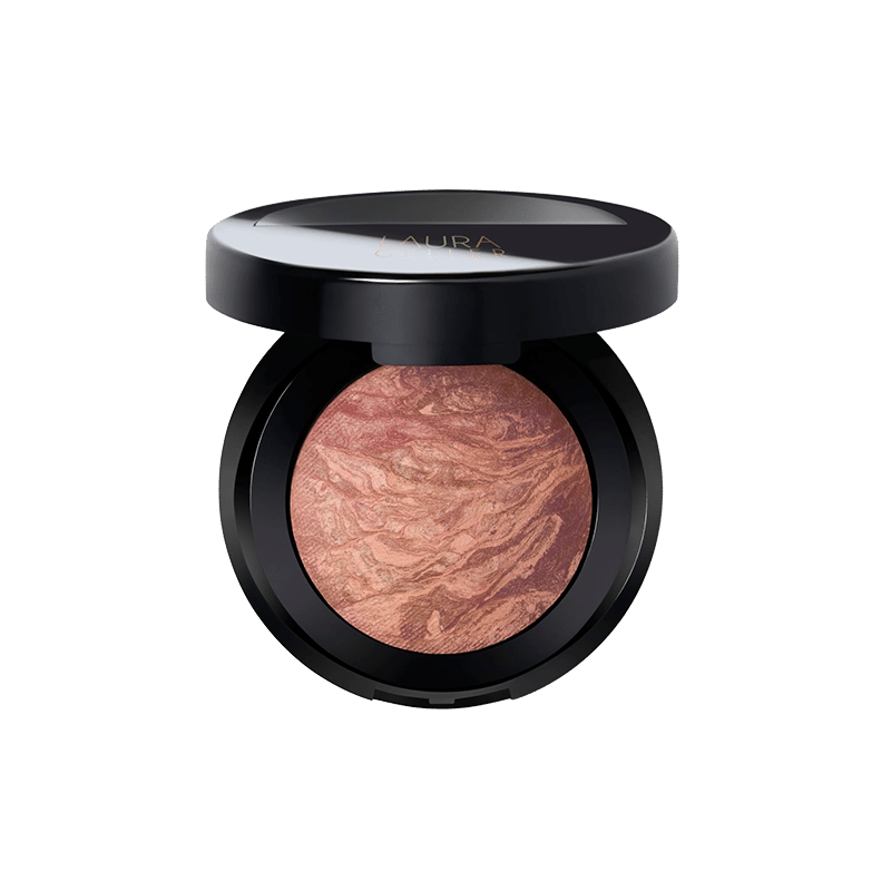 Baked Blush-n-Brighten Marbleized Blush - Rose All Day