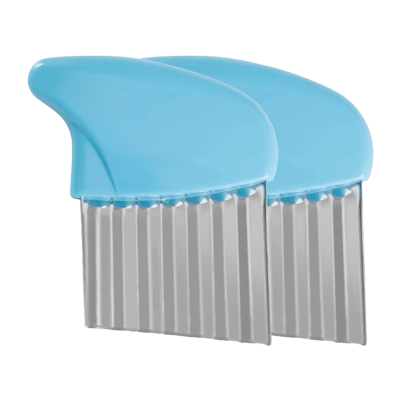 Handheld Crinkle Cut French Fry Cutter (2 Pack)