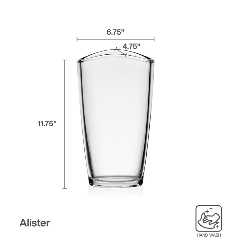 Alister Vase - Clear Glass 11.75"