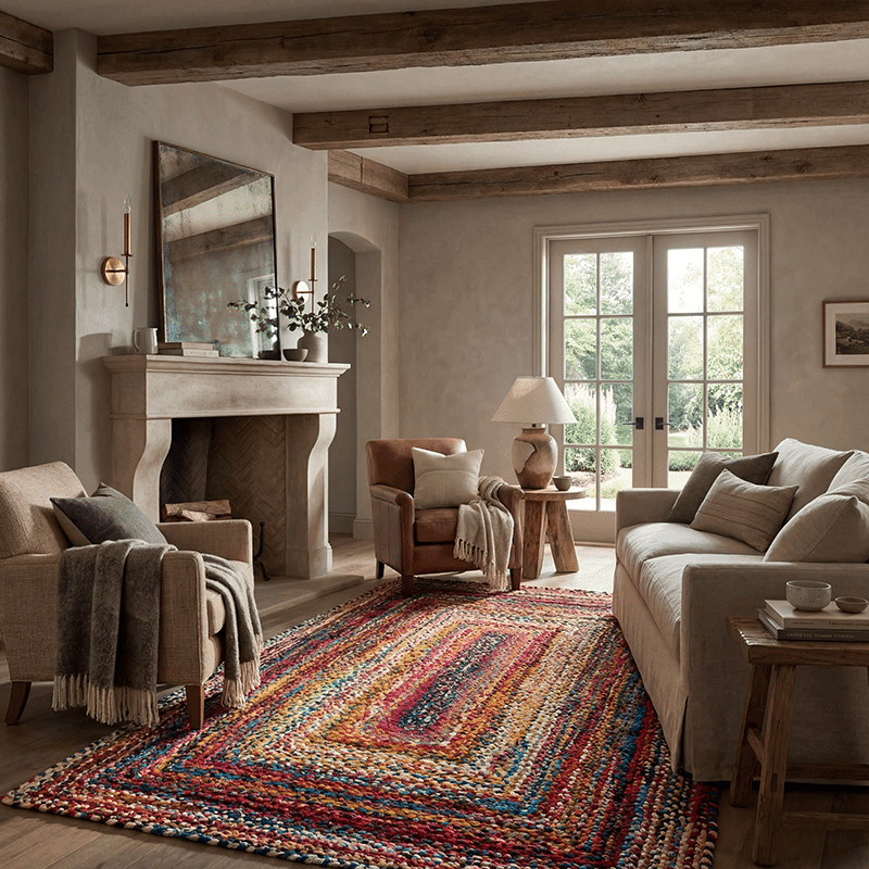 Tammara Bohemian Hand Braided Area Rug