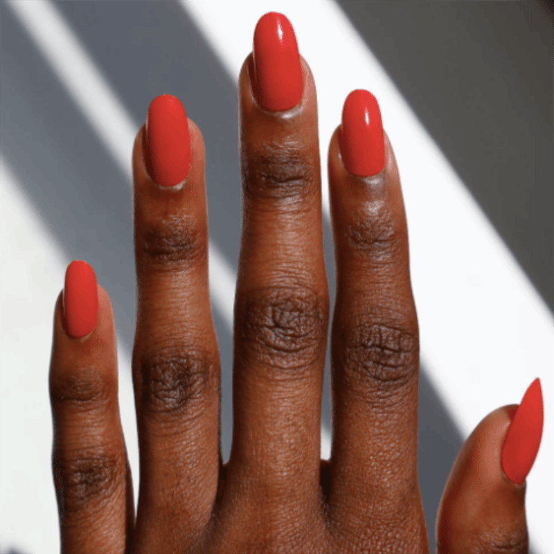 True Red Press On Nails
