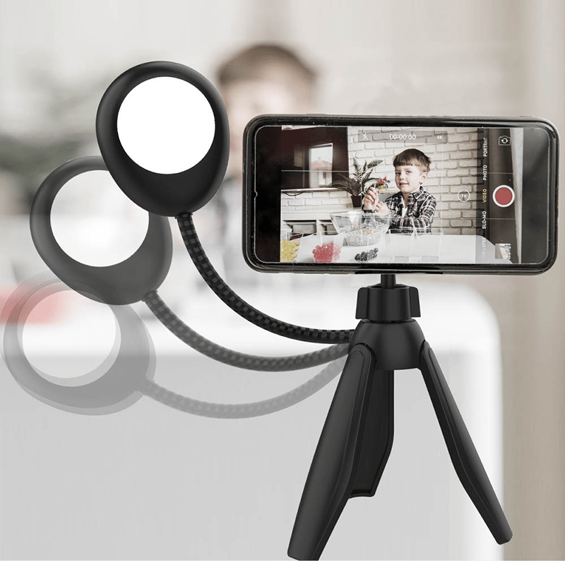 Flex Clip Tripod with Selfie Light