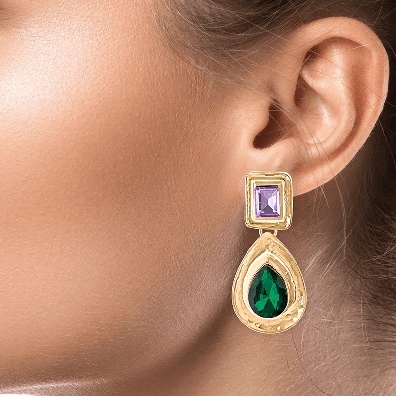 Elegant Crystal Teardrop Earring