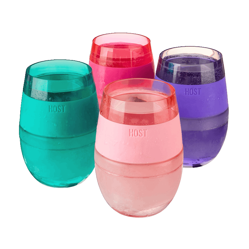 Wine Freeze Translucent Cooling Cups (Set of 4)