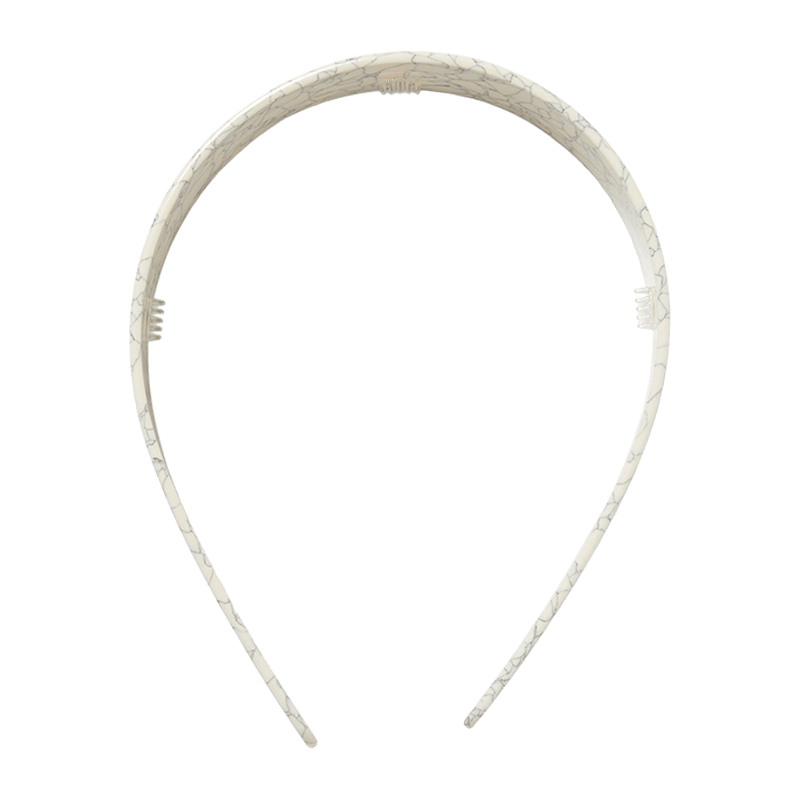 Wide Headband in Marble
