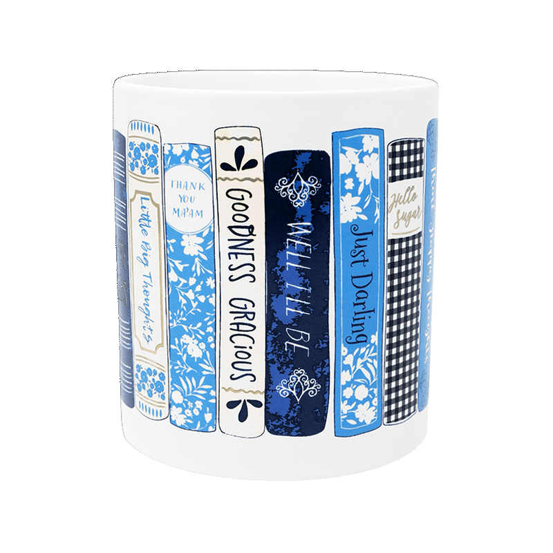 Ceramic Desk Pot, Book Stack