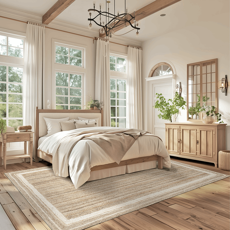 Rikki Coastal Braided Jute Area Rug