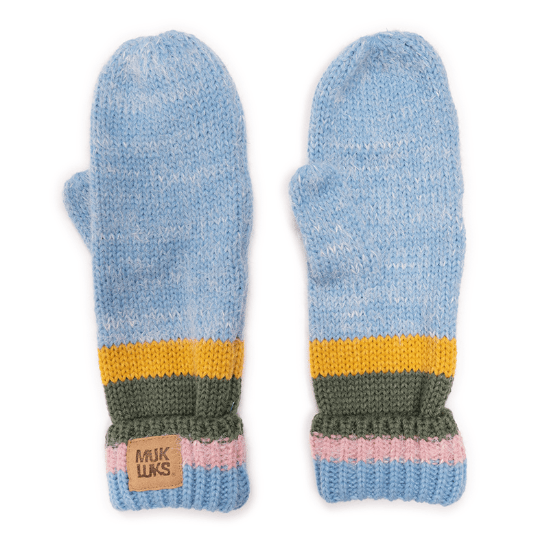 Eyelash Mixed Ribbed Mitten