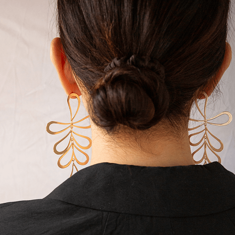 Flower Petal Chandelier Earring