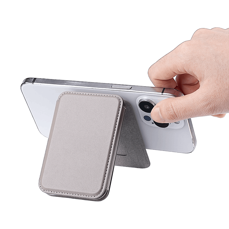 MagSafe Compatible Tri-Fold Wallet with Mirror
