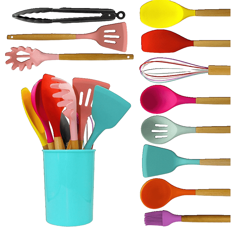 12 Piece Silicone Utensil Set