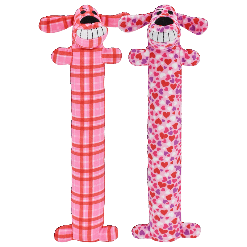 Valentine's Day Loofa Dog Toy