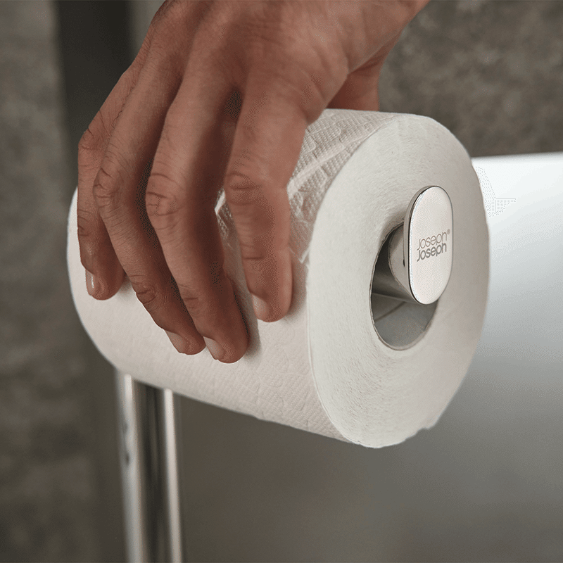 EasyStore Luxe 2-in-1 Toilet Paper Roll Stand