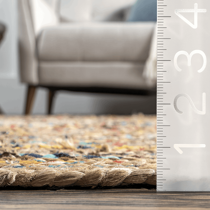 Aleen Bohemian Cotton/Jute Area Rug
