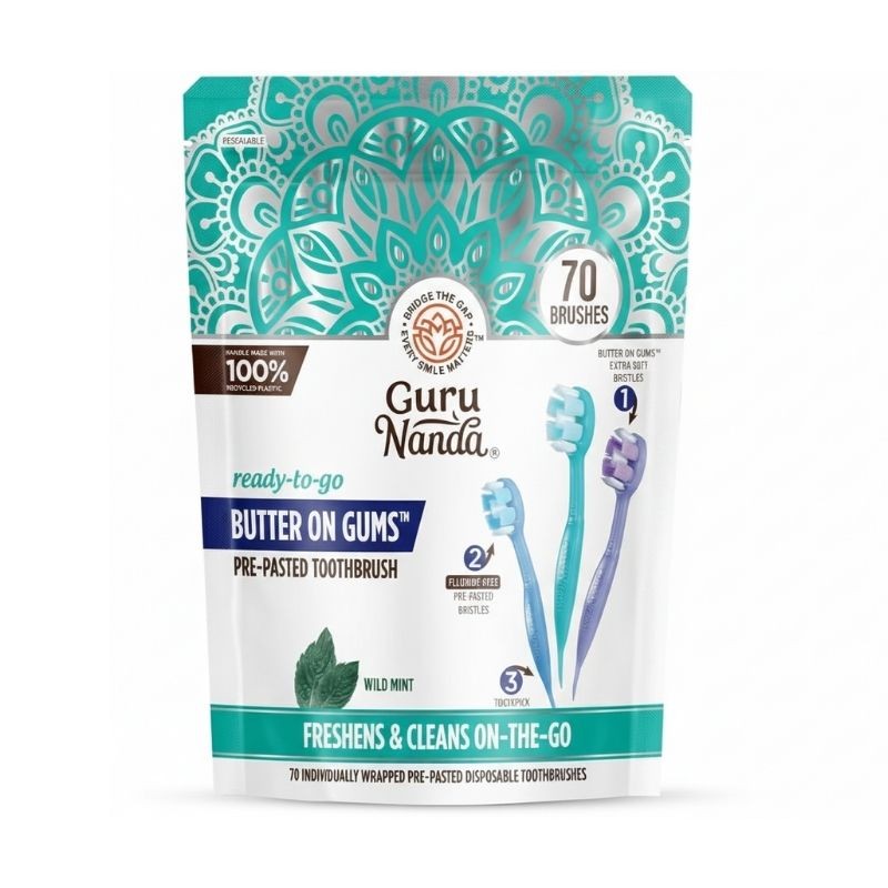 Ready-to-Go Butter on Gums Pre-Pasted Toothbrushes - 70 Count