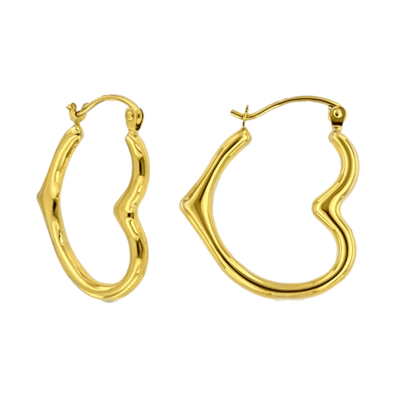 Heart Hoop Earrings