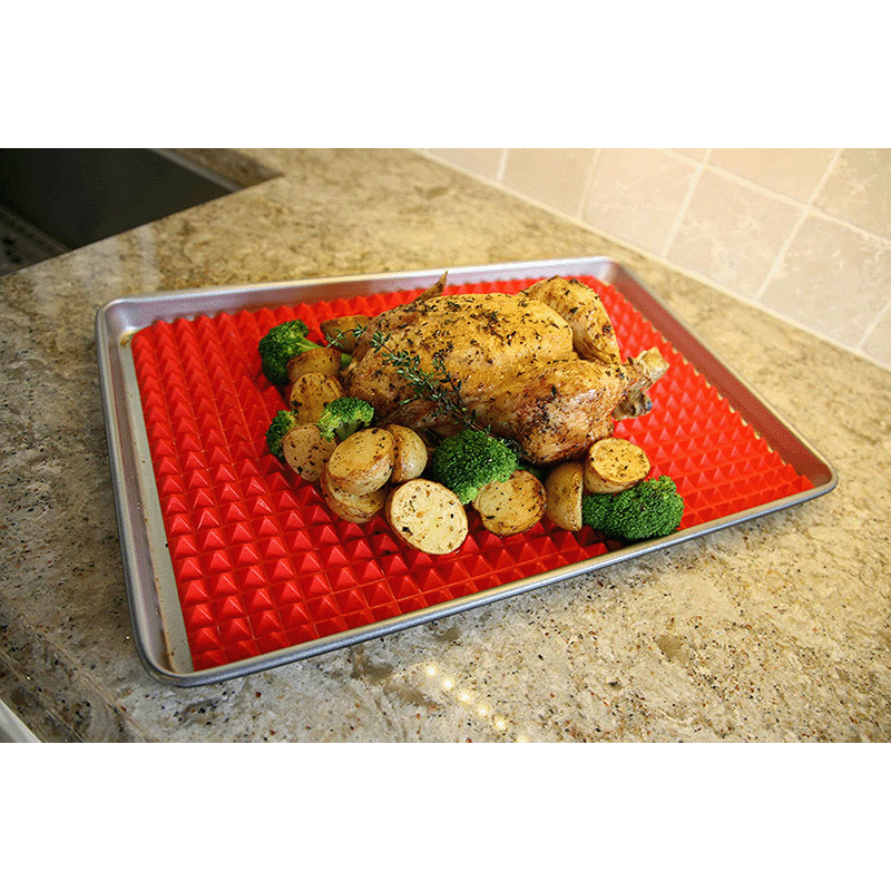 Textured Silicone Pyramid Baking Mat