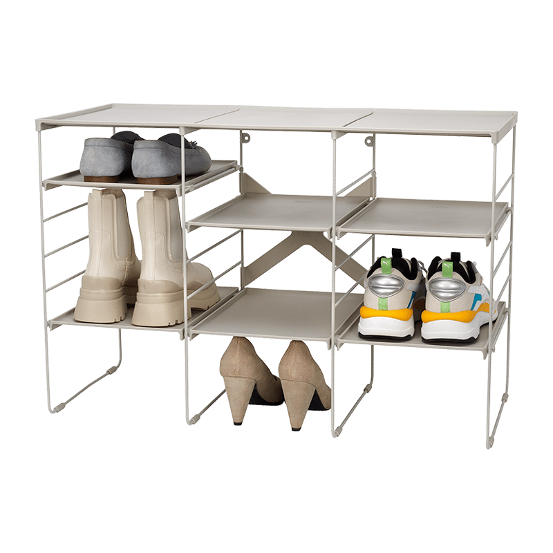 Level Plus Adjustable Shoe Rack (Triple)