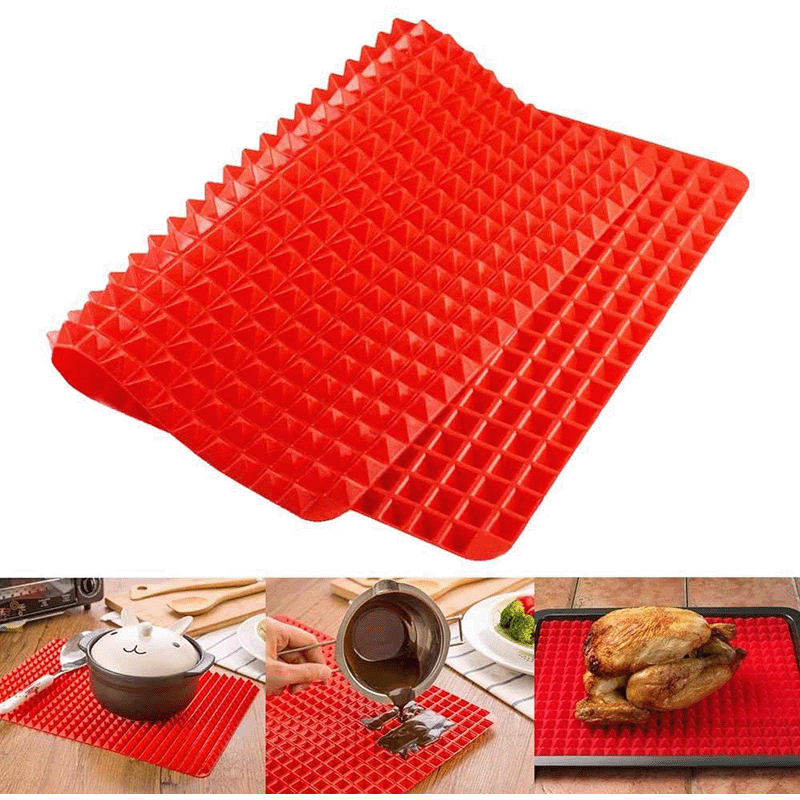 Textured Silicone Pyramid Baking Mat