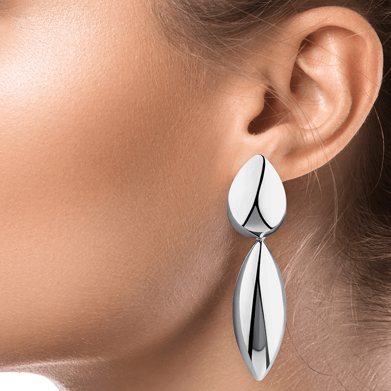 Elongated Pear/Marquise Drop Ears