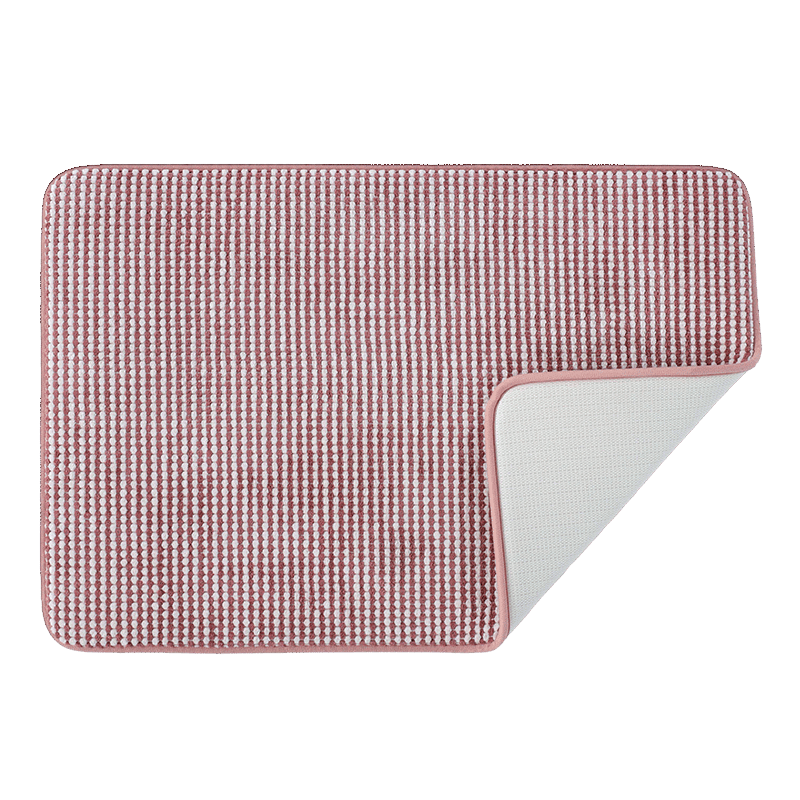 Vellux Bliss Memory Foam Berry Bath Rug