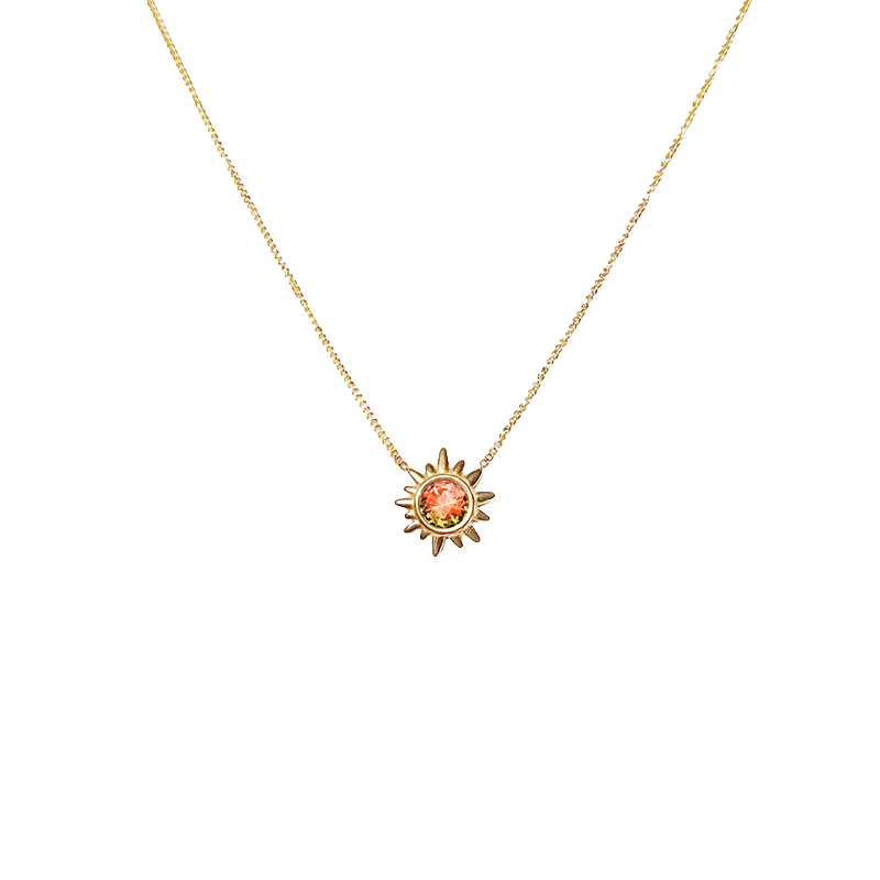 Aurora Sunburst Crystal Necklace