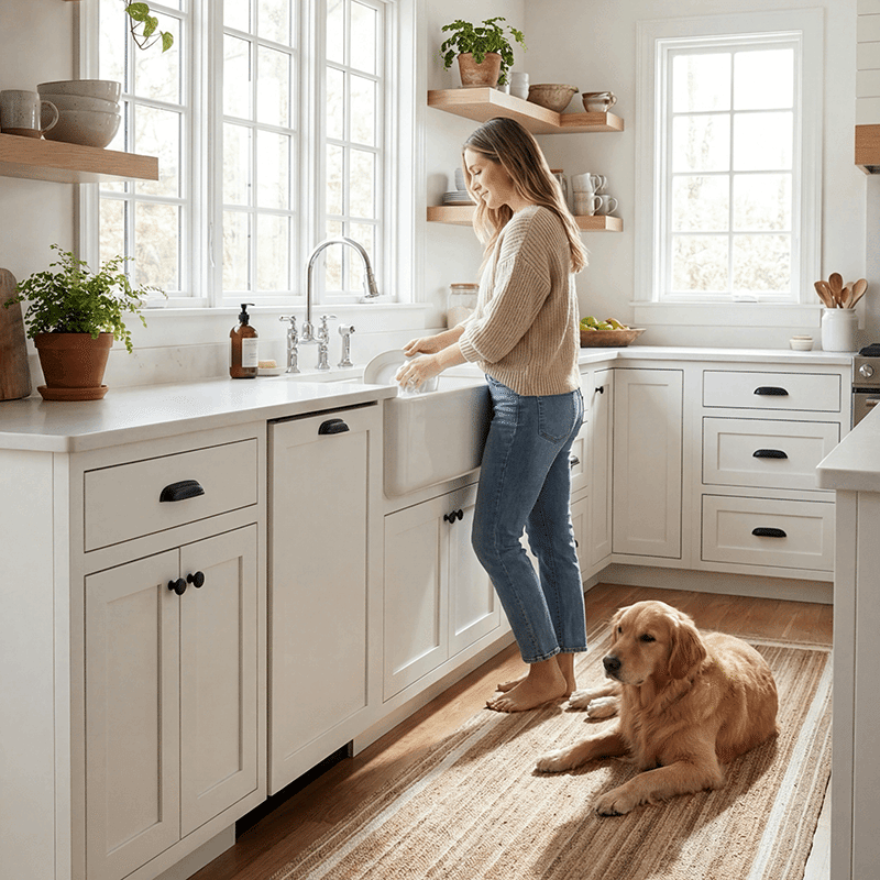 Rikki Coastal Braided Jute Area Rug