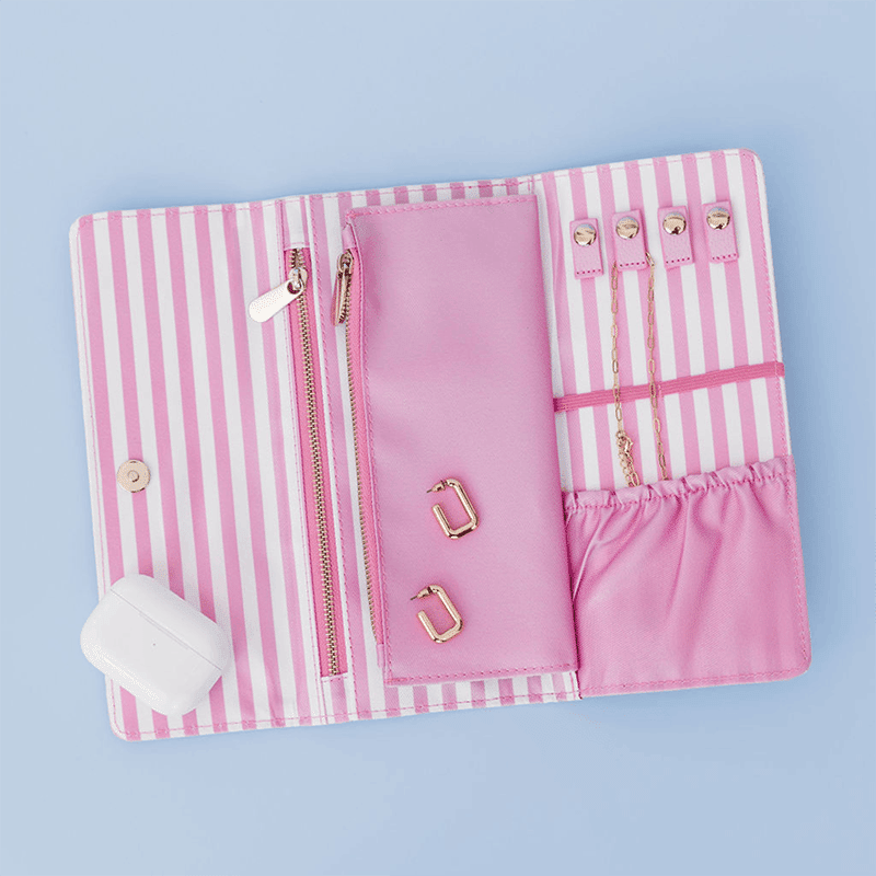 Travel Jewelry Organizer, Pink Magnolia