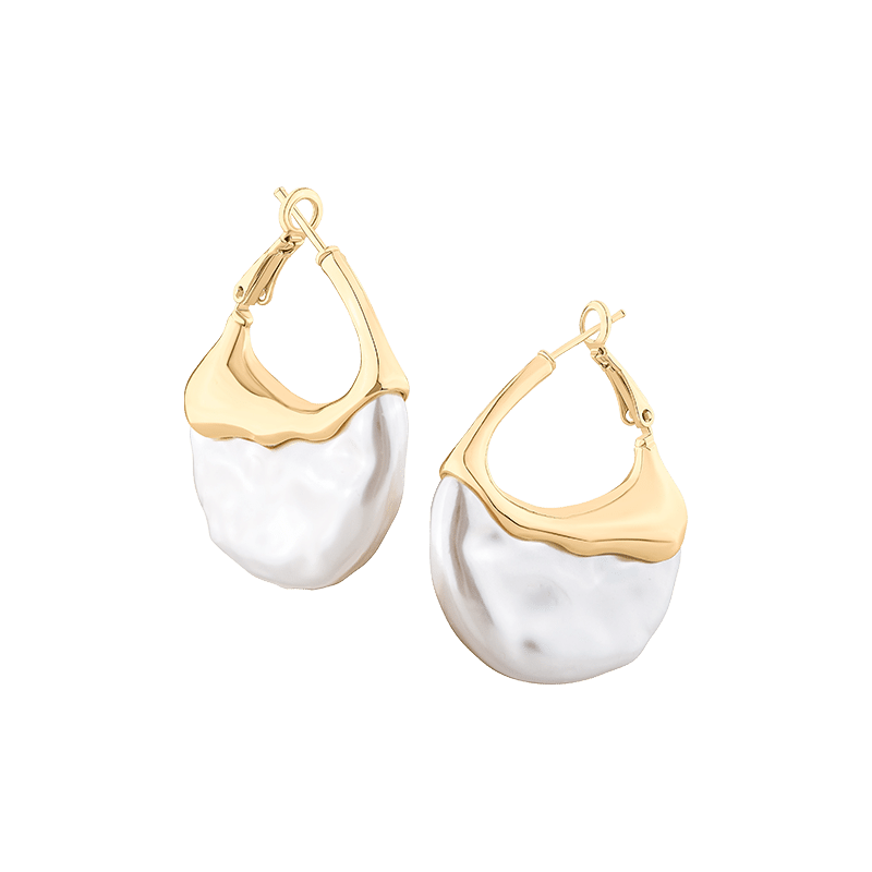 Baroque Sculptural Pearl Earring