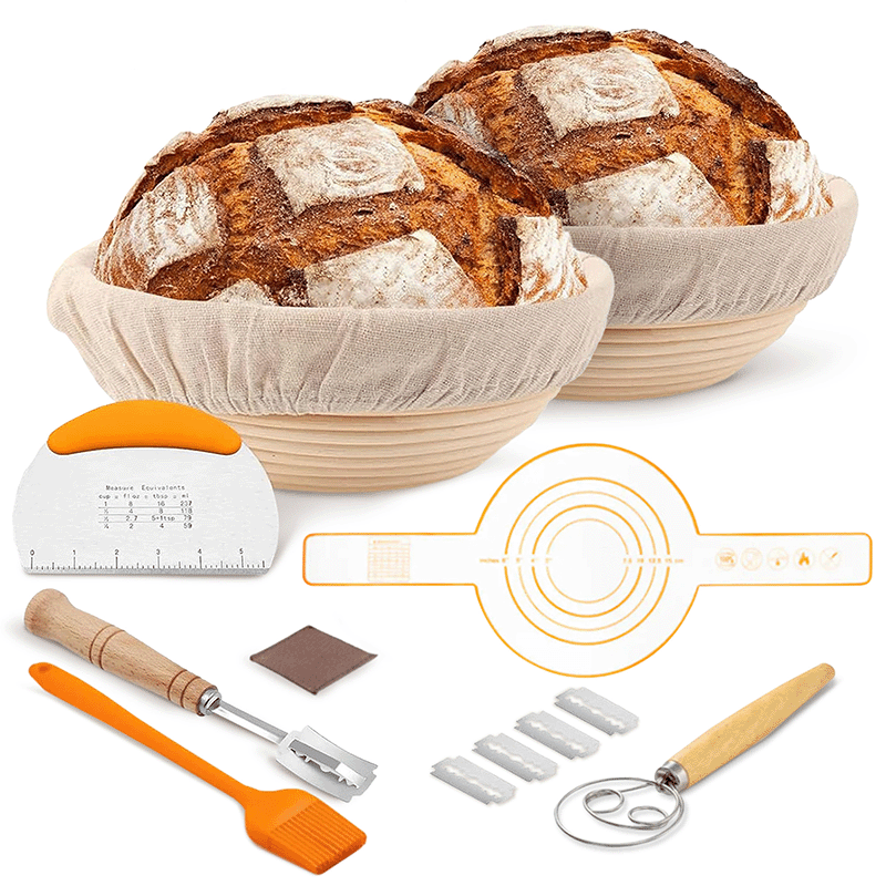 Sourdough Bread Proofing Basket Set