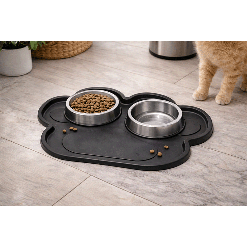 Paw Print Pet Feeding Tray