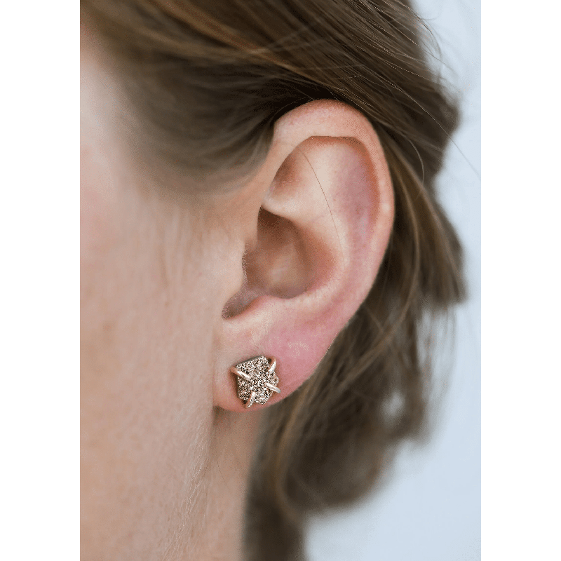 Druzy Prong - Rose Gold