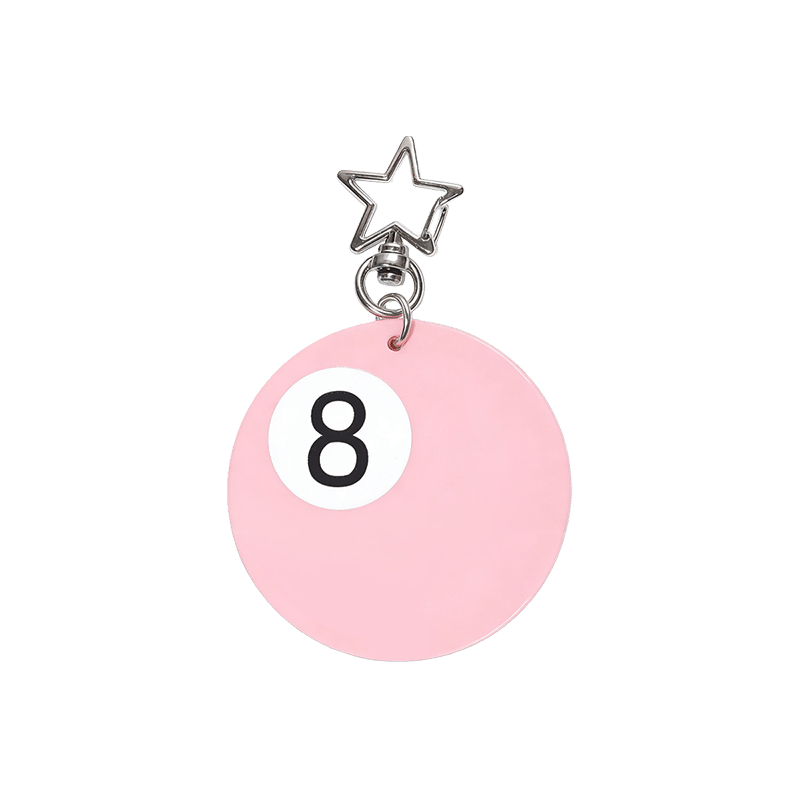 Eight Ball Bag Key Chain/Bag Charm