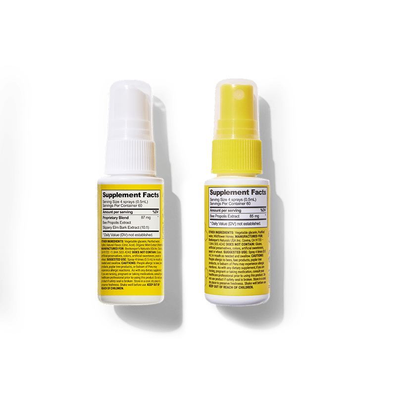 Bundle of Propolis Immune Support Spray + Propolis Throat Soother Spray