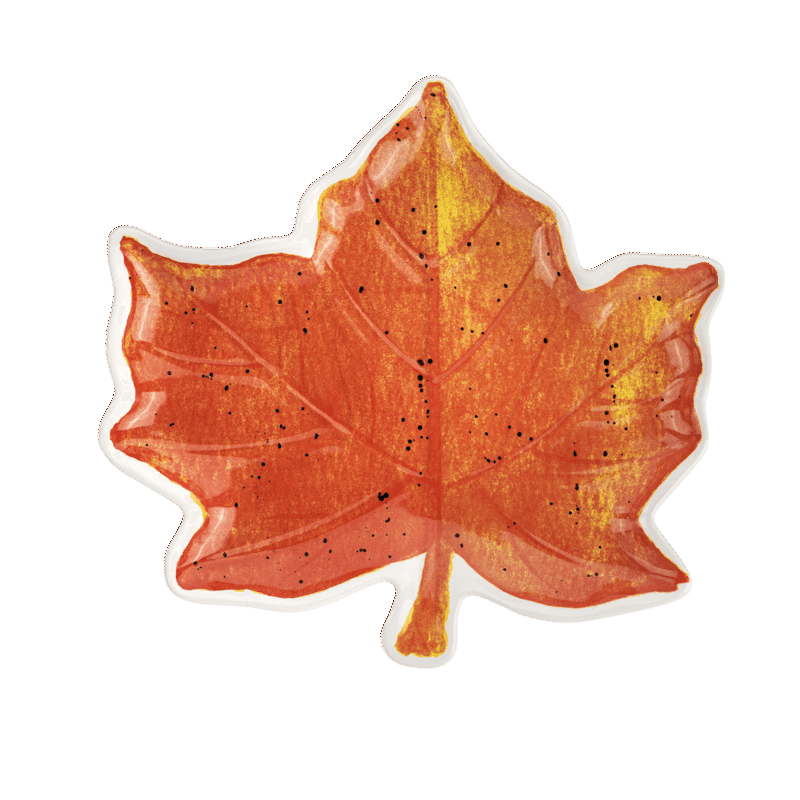Leaf Shaped Ceramic Plate