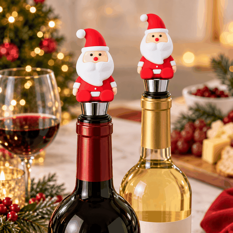 Santa Claus Wine Stopper (2 Pack)