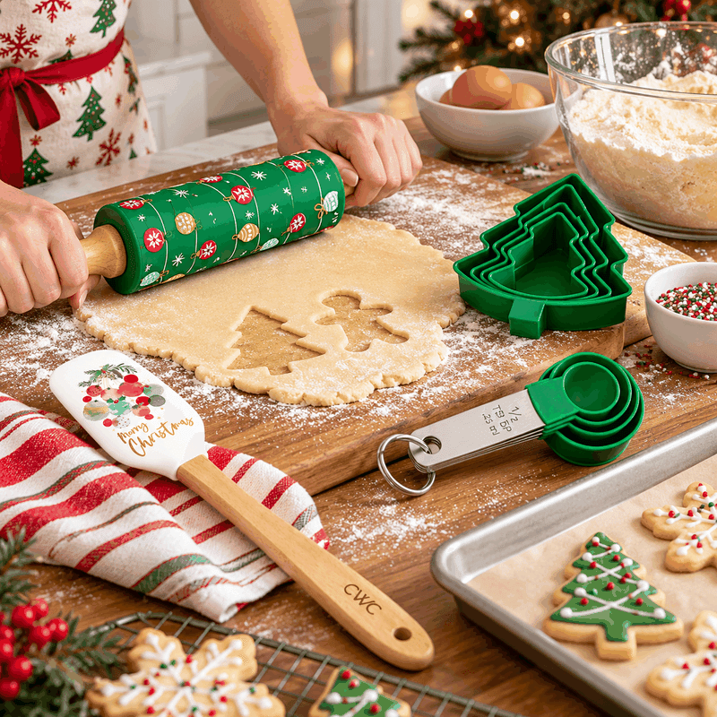 10 Piece Christmas Baking Set