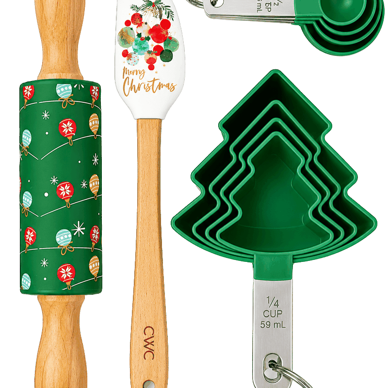 10 Piece Christmas Baking Set